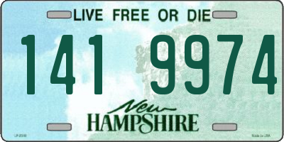 NH license plate 1419974