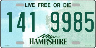 NH license plate 1419985