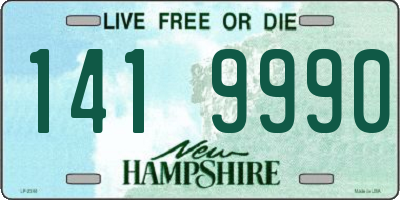 NH license plate 1419990