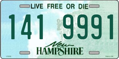 NH license plate 1419991