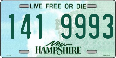 NH license plate 1419993