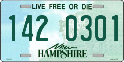 NH license plate 1420301