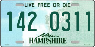NH license plate 1420311