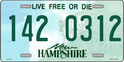 NH license plate 1420312