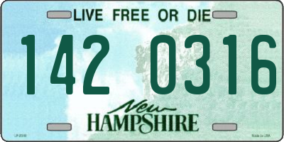 NH license plate 1420316