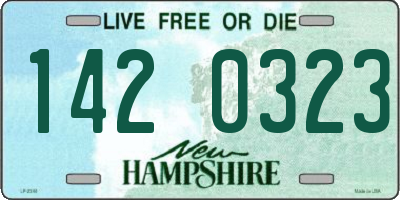 NH license plate 1420323