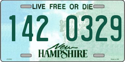 NH license plate 1420329