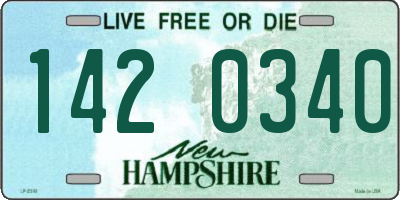 NH license plate 1420340
