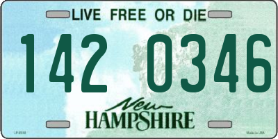 NH license plate 1420346