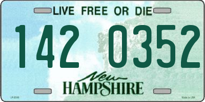 NH license plate 1420352