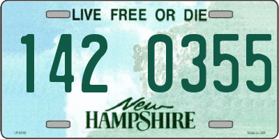 NH license plate 1420355