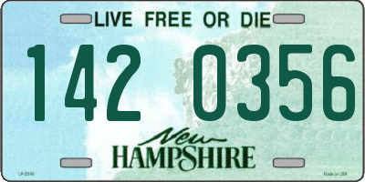 NH license plate 1420356