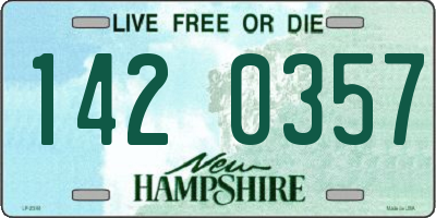 NH license plate 1420357
