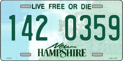 NH license plate 1420359