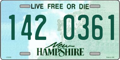 NH license plate 1420361