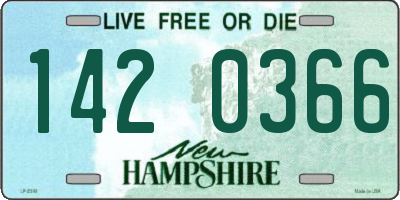 NH license plate 1420366