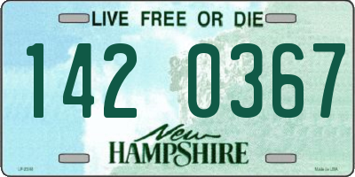 NH license plate 1420367