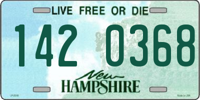 NH license plate 1420368