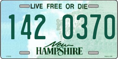NH license plate 1420370