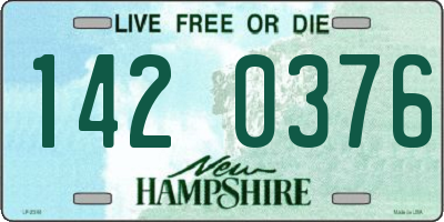 NH license plate 1420376