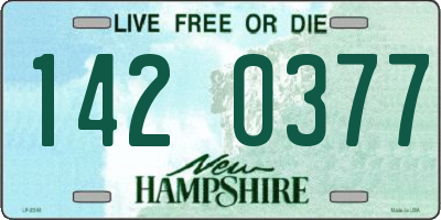 NH license plate 1420377