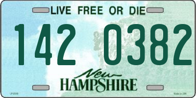 NH license plate 1420382