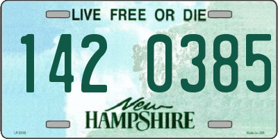 NH license plate 1420385