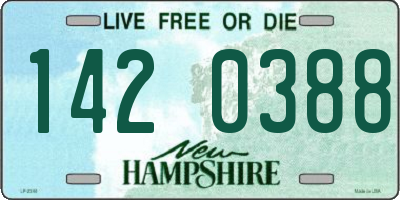 NH license plate 1420388