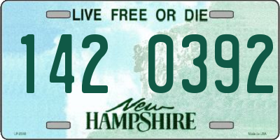 NH license plate 1420392