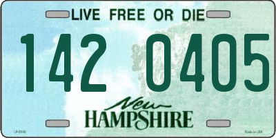 NH license plate 1420405