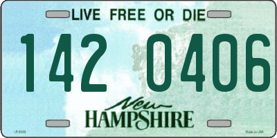 NH license plate 1420406