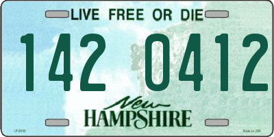 NH license plate 1420412