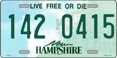 NH license plate 1420415