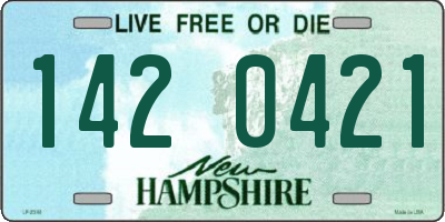 NH license plate 1420421