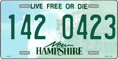 NH license plate 1420423