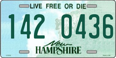 NH license plate 1420436