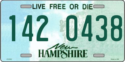NH license plate 1420438