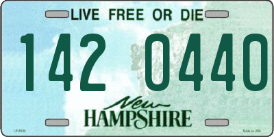 NH license plate 1420440