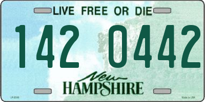 NH license plate 1420442