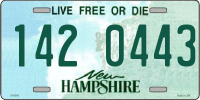 NH license plate 1420443