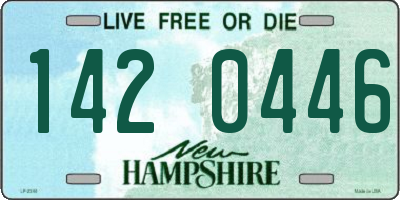 NH license plate 1420446