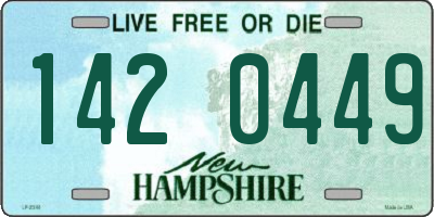 NH license plate 1420449
