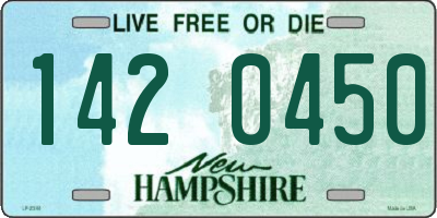 NH license plate 1420450