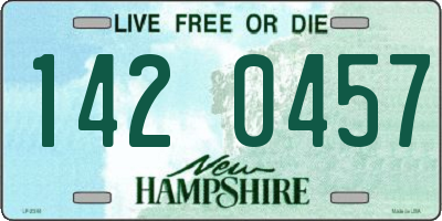 NH license plate 1420457