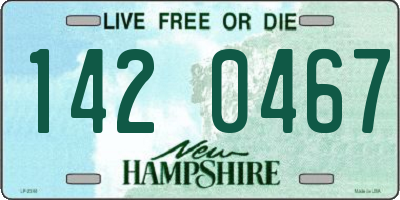 NH license plate 1420467