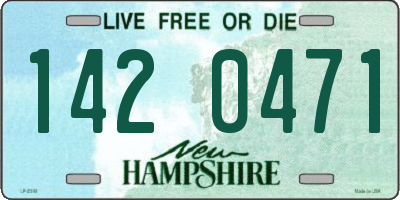 NH license plate 1420471