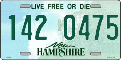 NH license plate 1420475