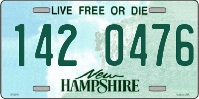 NH license plate 1420476