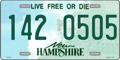 NH license plate 1420505