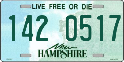 NH license plate 1420517